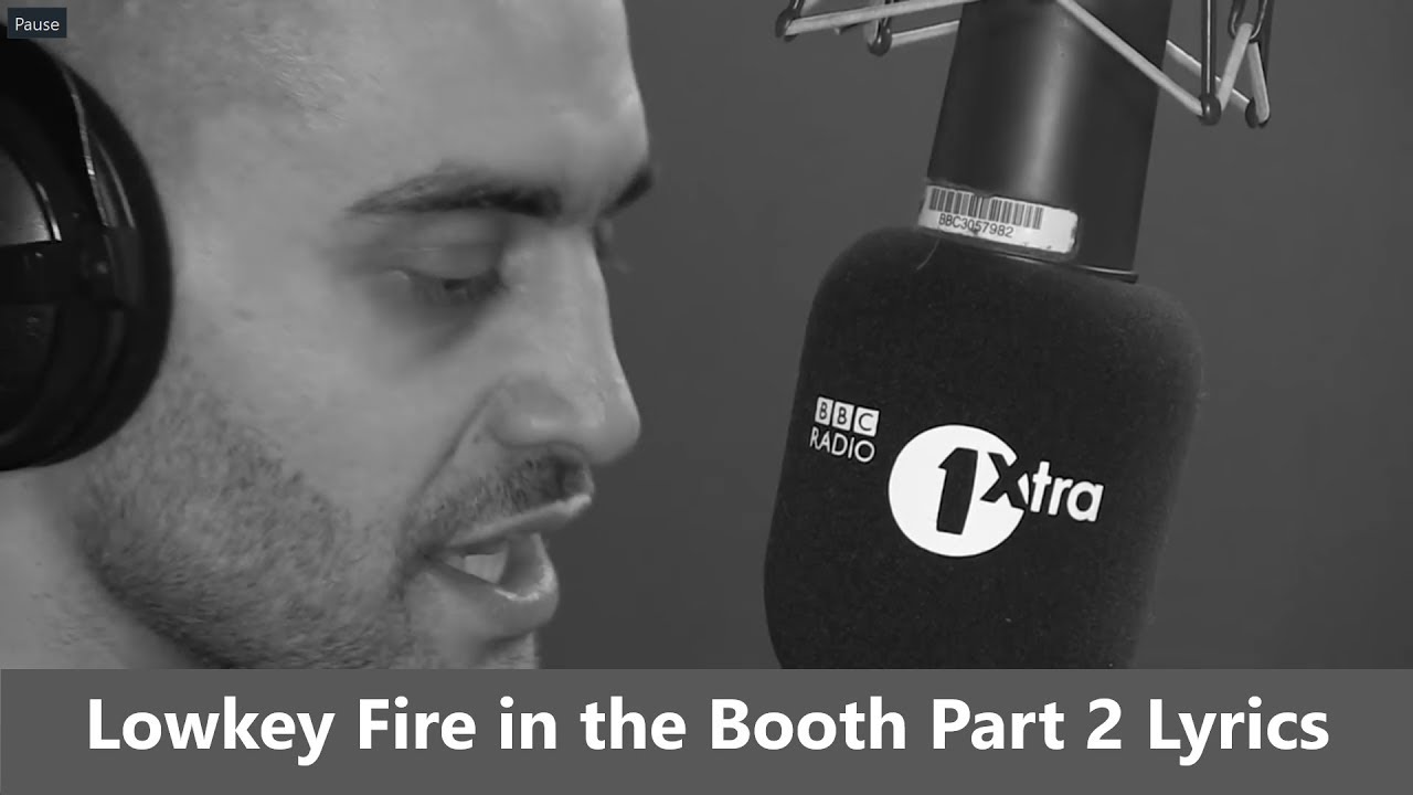 Lowkey - Fire in the Booth Part 2 - Lyrics on Screen - HD