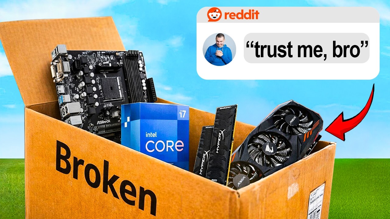 Можно ли собрать ПК из сломанных деталей, купленных на Reddit?!