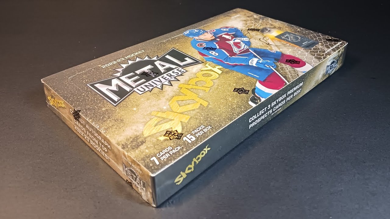2022-23 SKYBOX Metal Universe Hockey 🏒  Hobby Box Break w/ PMG & 🆕️ Acetate Inserts #hockeycards