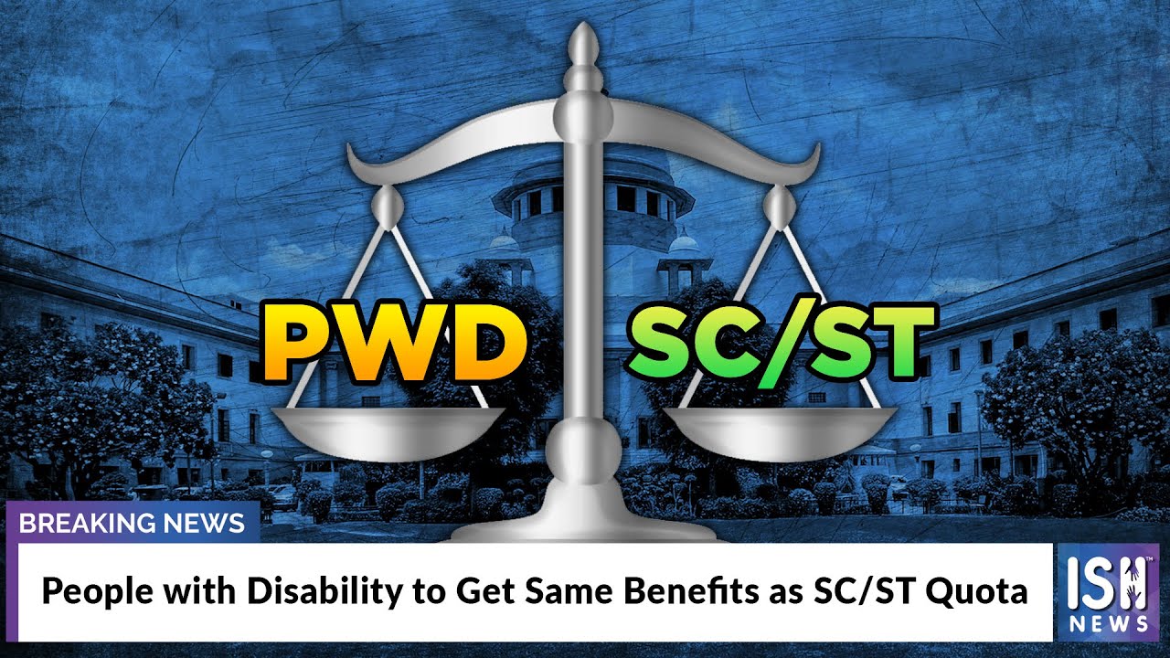 People with Disability to Get Same Benefits as SC/ST Quota