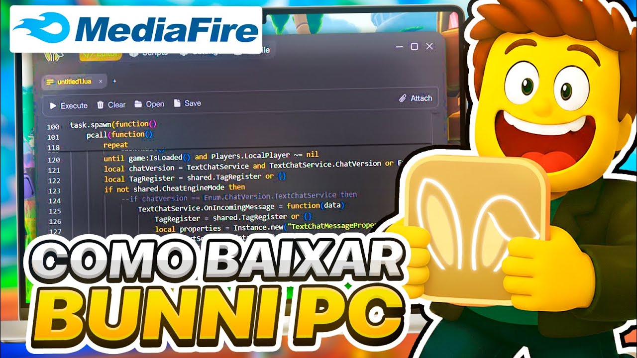 ATUALIZOU! COMO BAIXAR EXECUTOR DE PC BUNNI E COLOCAR SCRIPT NO ROBLOX! ✅