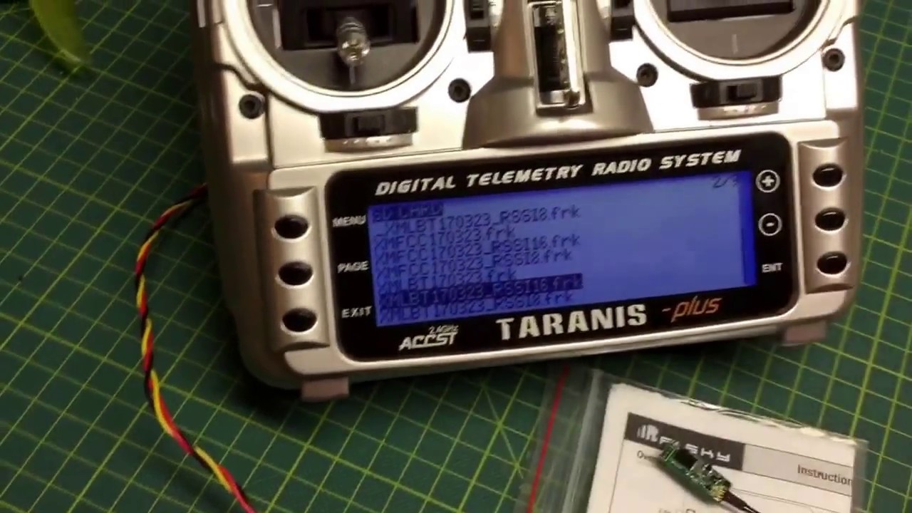 Flashing Optional Firmware To The XM+ With Your FrSky Taranis X9D Plus