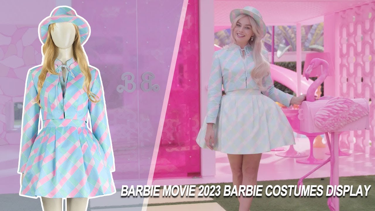 Barbie Movie 2023 Barbie Blue Dress Cosplay Costumes Display
