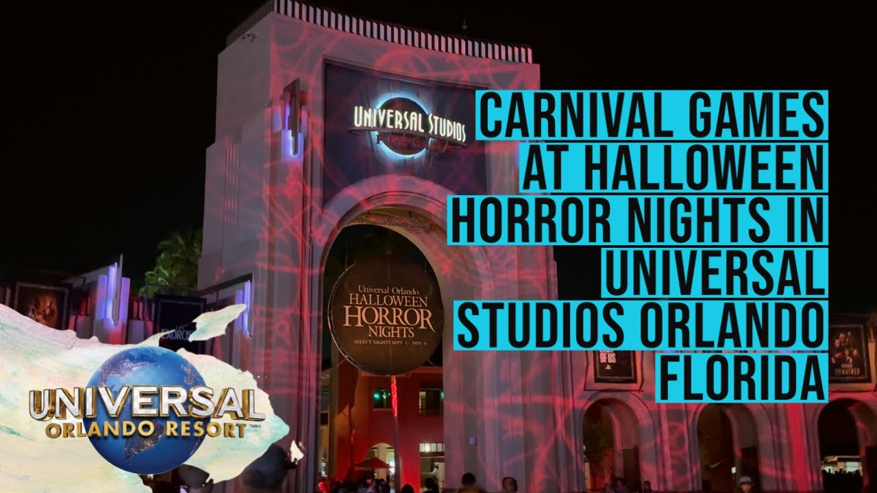 Carnival Games at Halloween Horror Nights In Universal Studios!