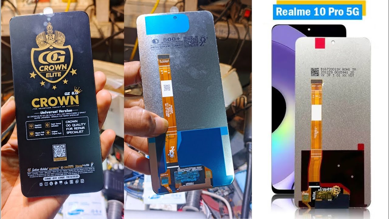 Realme 10 Pro 5G Combo for Oppo RMX3663 RMX3660 RMX3661 Mobile Phone Display Touch Screen Assembly