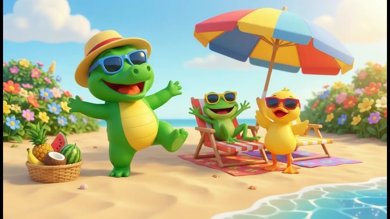 O Jacaré, o Patinho e o Sapinho | Música Infantil Divertida e Segura para Crianças