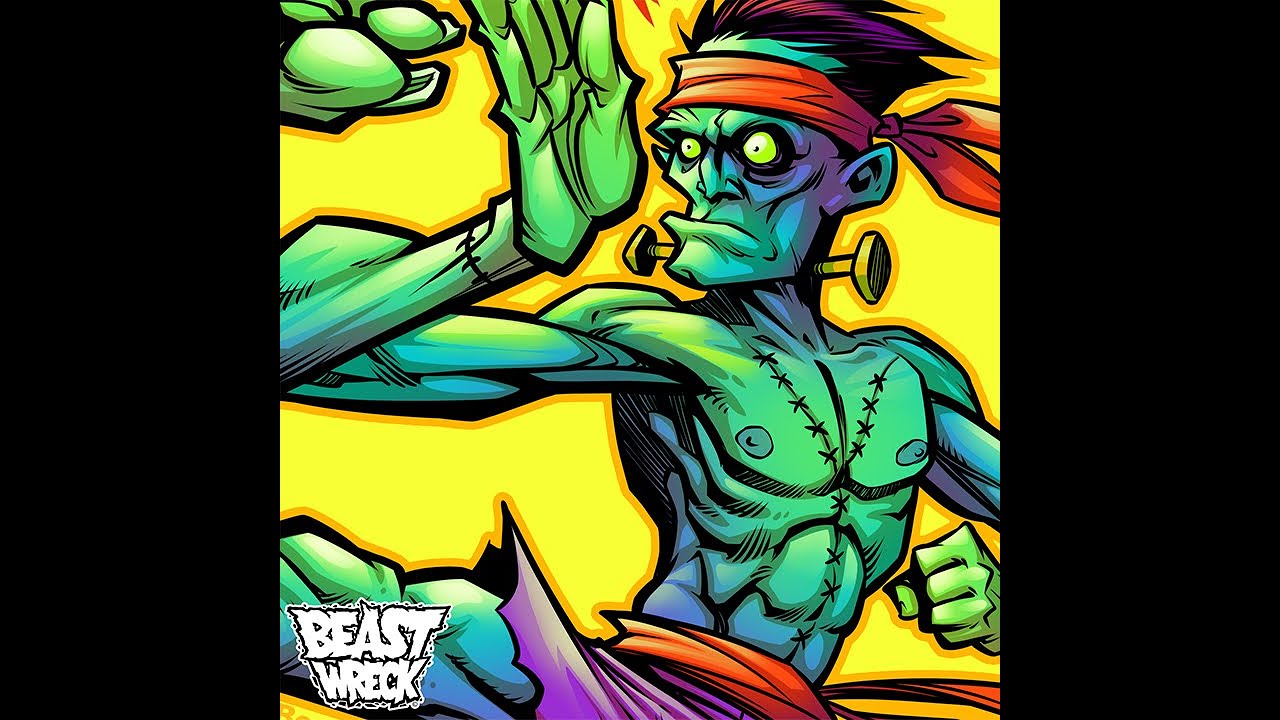 KARATE FRANKENSTEIN Time Lapse Inking Video