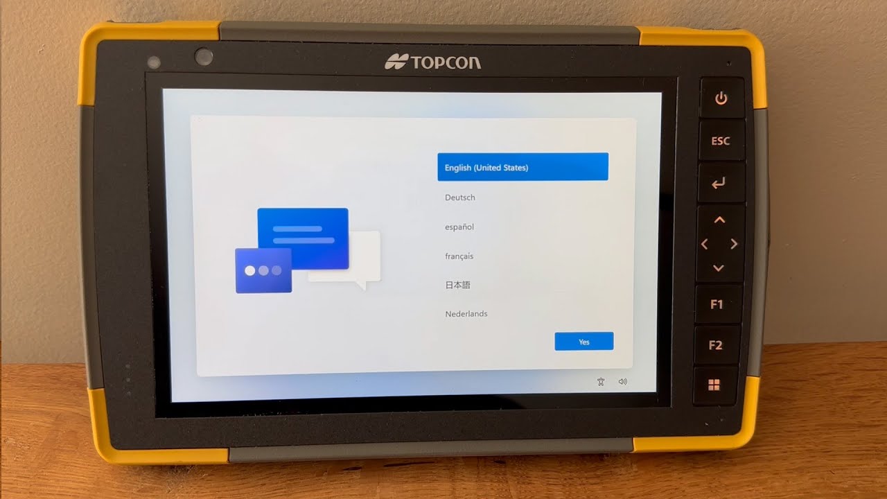 Topcon FC-6400 Field Controller - Initial Setup