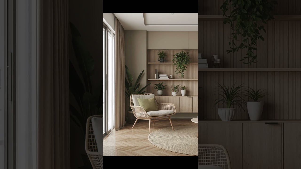 5 pomysł&oacute;w na salon w stylu Japandi #wnętrza #shorts #salonwnetrza #japandi  #homedecor #inspiracje