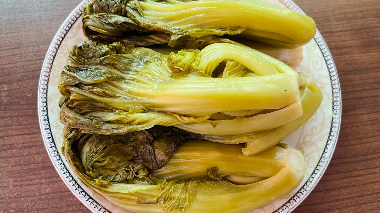 Crispy Pickled Mustard Greens lរបៀបធ្វើស្ពៃជ្រក់ស្រួយឆ្ងាញ់ 