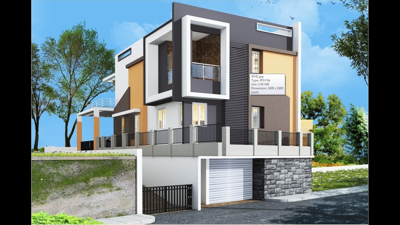 Architectural Rendering -Exterior O1B-(JK HOUSE)