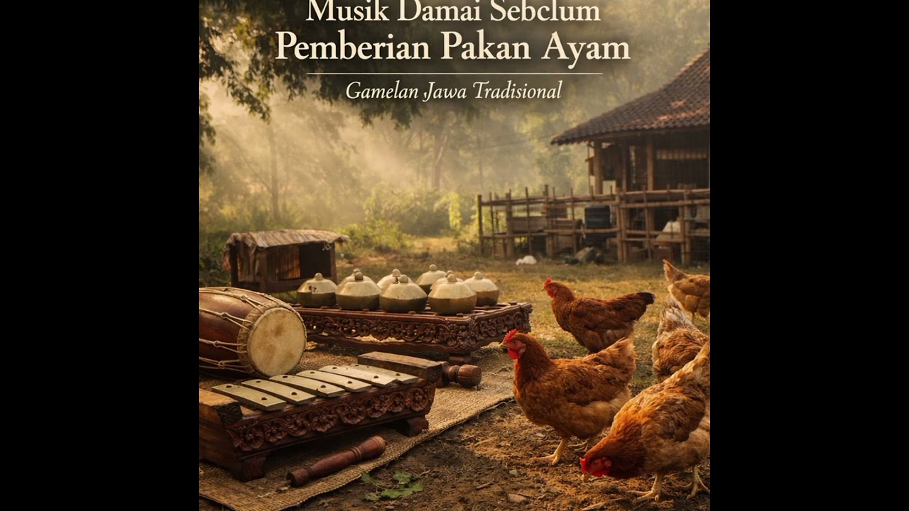 Musik Damai Sebelum Pemberian Pakan Ayam I Gamelan Jawa Tradisional
