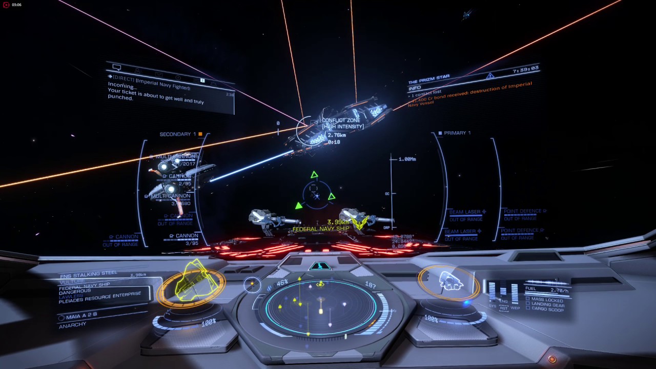 NightPrizm Elite Dangerous Capitol Class FIGHT