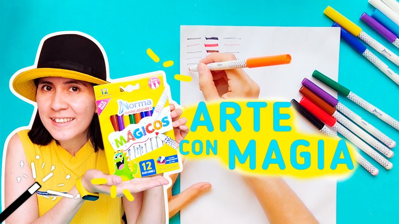 Probando materiales de arte Regreso a Clases *MARCADORES/ Plumones MÁGICOS NORMA* / Madaí Mamaco