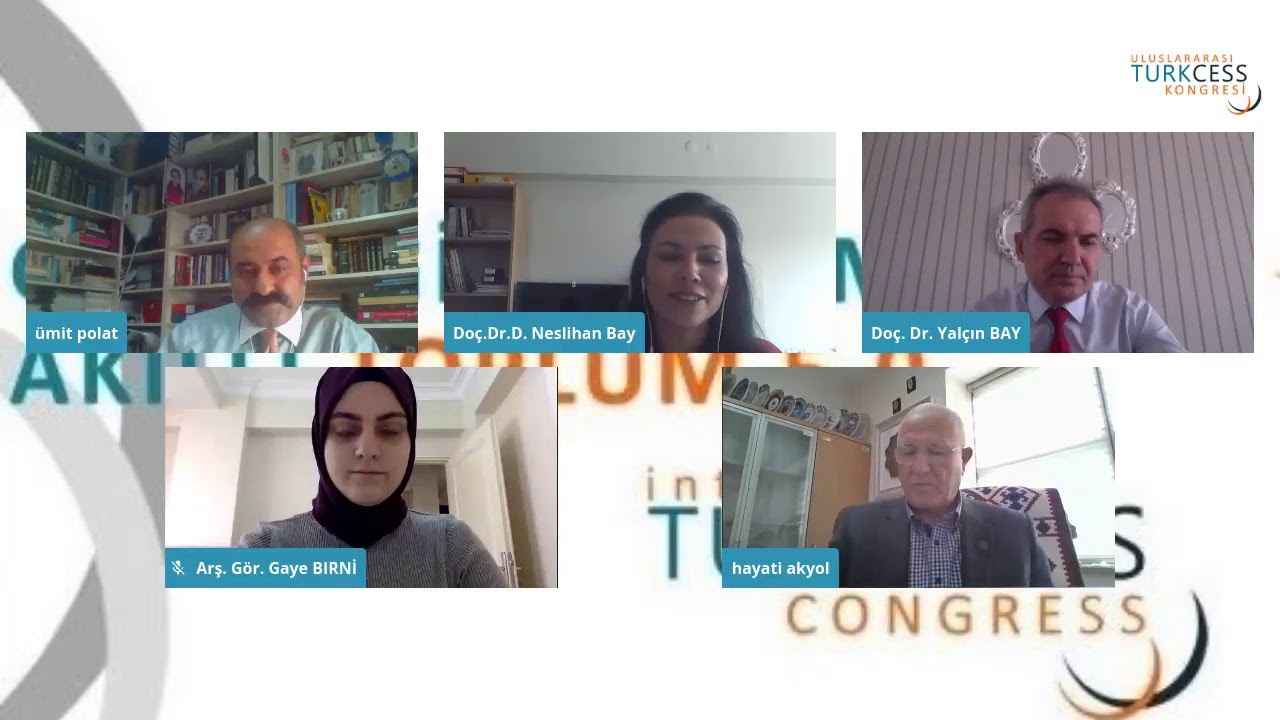 VI. Uluslararası TURKCESS Eğitim ve Sosyal Bilimler Kongresi 2. Gün 31 Ekim 2020 Oturumlar