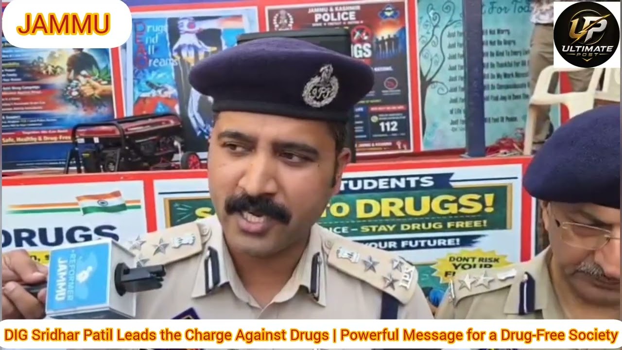 DIG Sridhar Patil Leads the Charge Against Drugs | Powerful Message for a Drug-Free Society