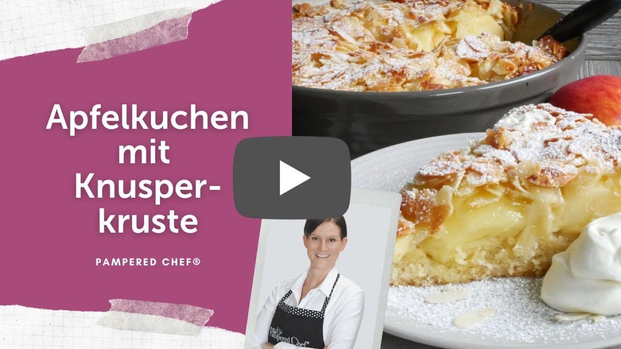 Apfelkuchen mit Knusperkruste aus der Stoneware rund | Pampered Chef®