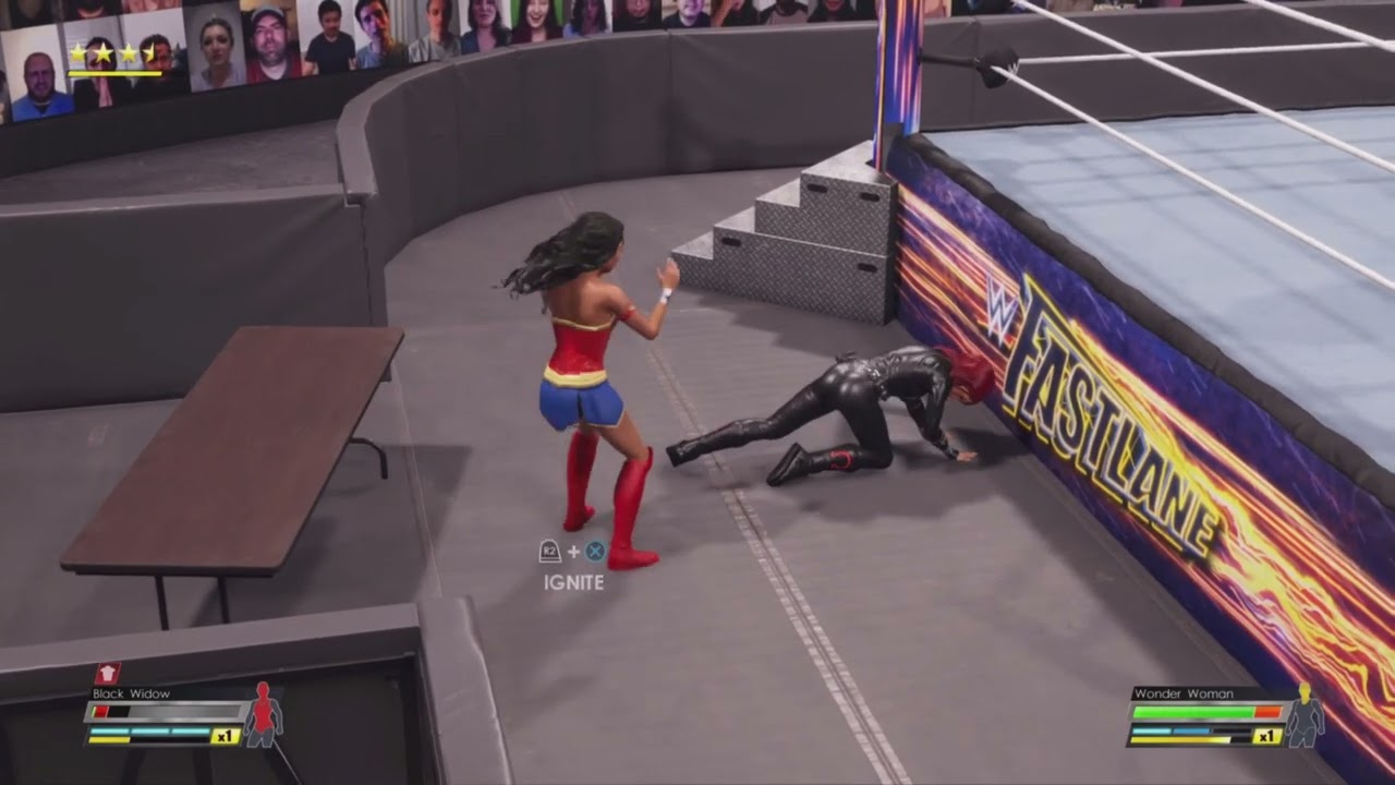 WWE 2K22 Black Widow Vs Wonder Woman - Match Highlights