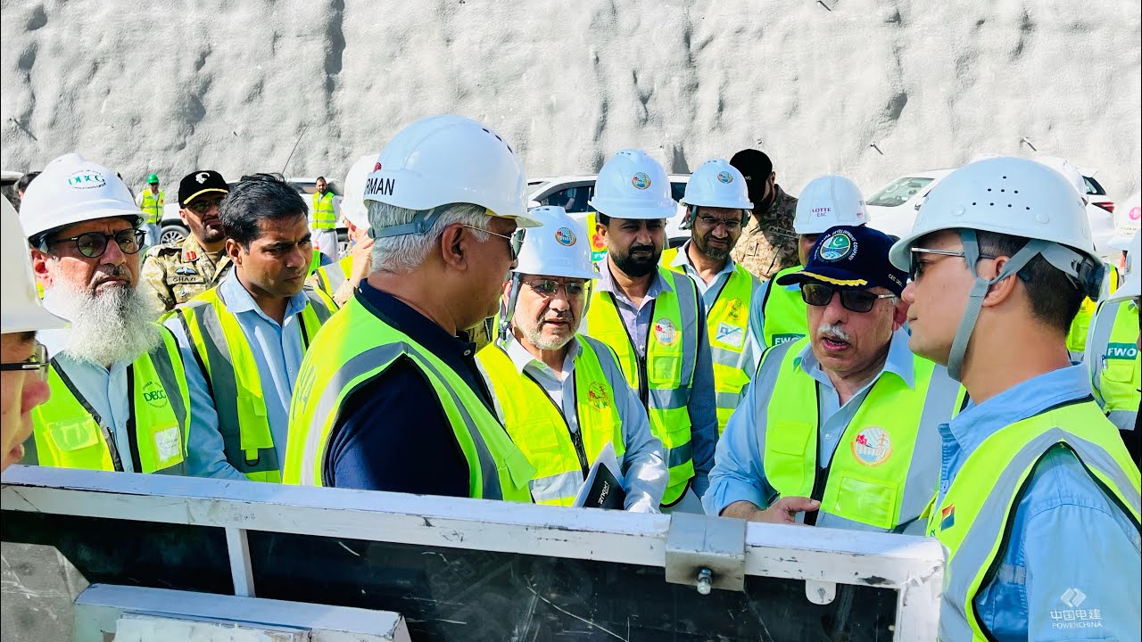Chairman Wapda Visit Diamer Basha Dam#wapdatownlahore #foryou #viral 