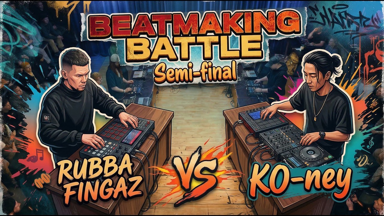 Rubba Fingaz VS KO-ney || Beatmaking Semifinal || V1 Battle 13.03.2026