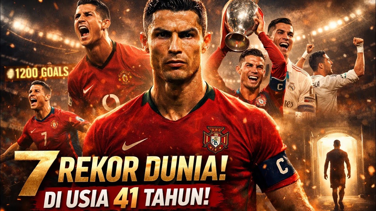 GILA !! 7 REKOR CRISTIANO RONALDO DIUMUR 41 TAHUN