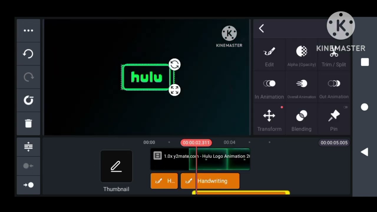 Hulu logo speed run
