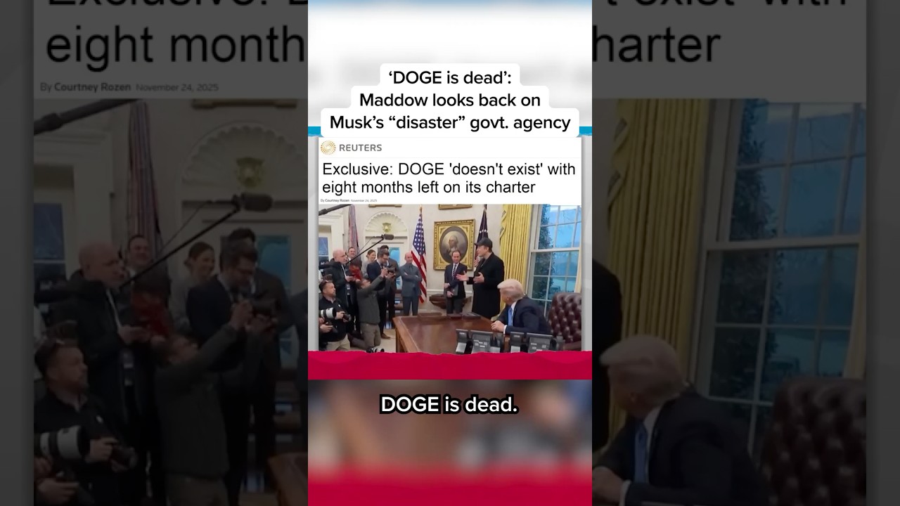'DOGE is dead': Maddow looks back on Musk's 'disaster' govt. agency