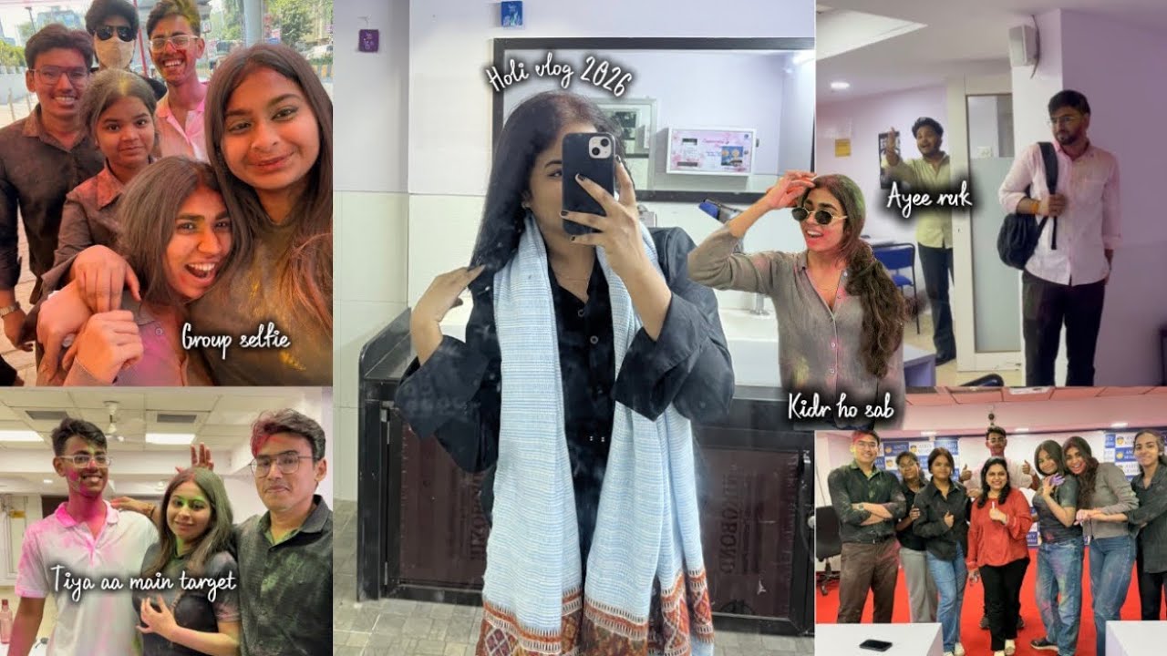 Sometimes the unplanned celebrations become the most beautiful memories|Holi 2026| Amity #vlog 