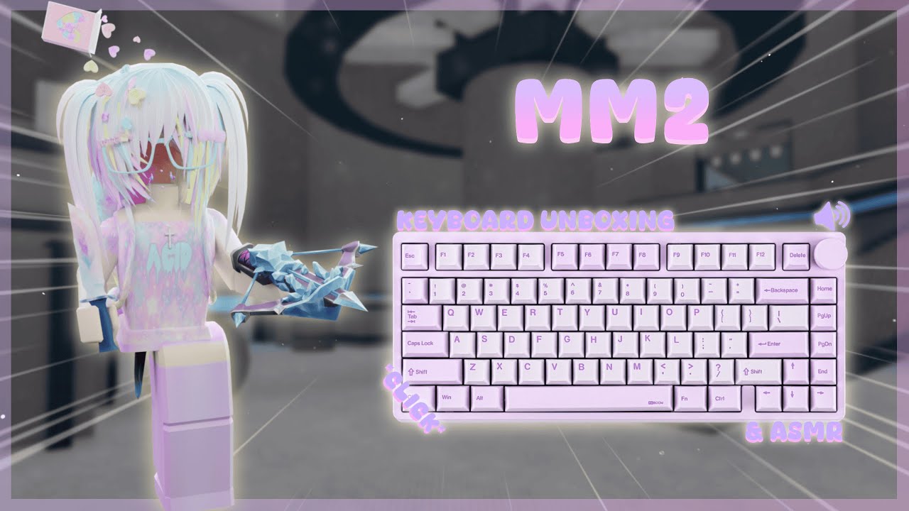 MM2 KEYBOARD UNBOXING & ASMR | Kiiboom Moonshadow V2