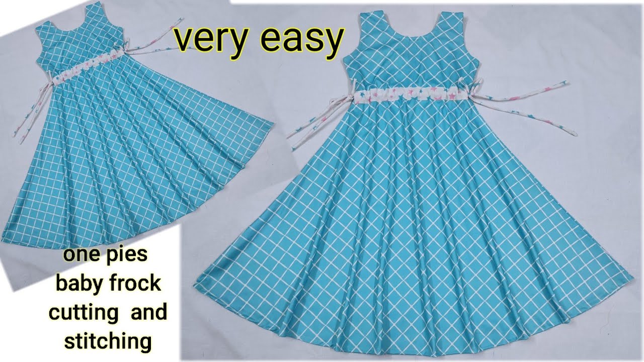 One pies Baby frock cutting and andstitching 6 to 7 year girl #Sababoutique