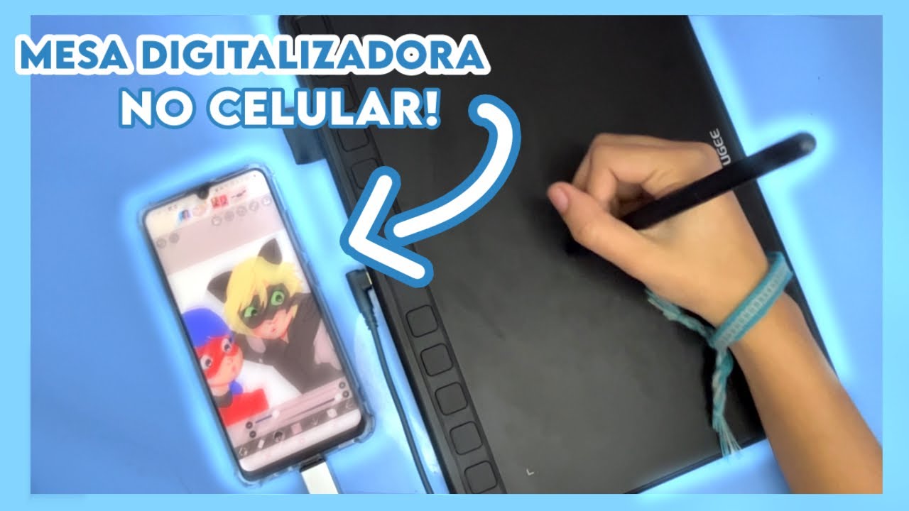 •MESA DIGITALIZADORA para o CELULAR! Ugee S1060 Pen Tablet