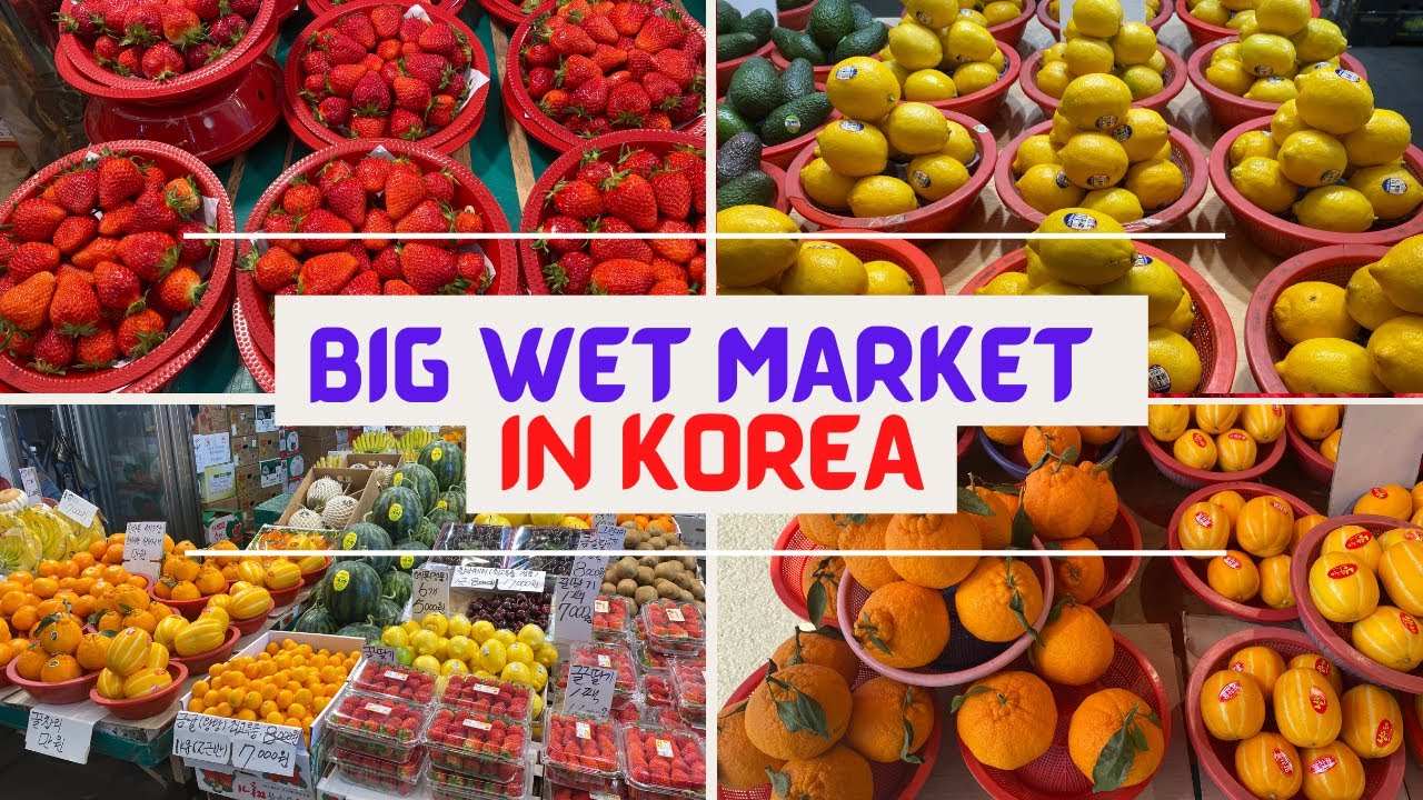 Cheongnyangni Fruit and Vegetables Market  in Korea Super wow!