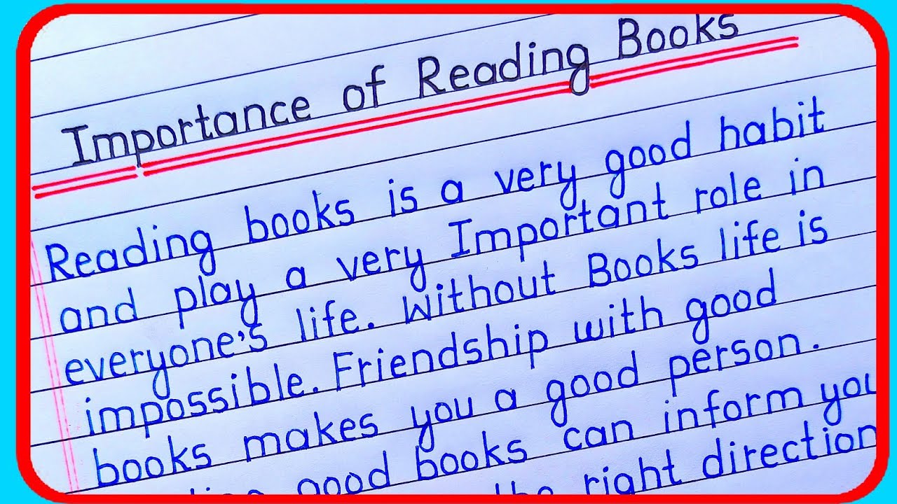 essay on Importance of Reading Books in english | Importance of Reading Books essay in english