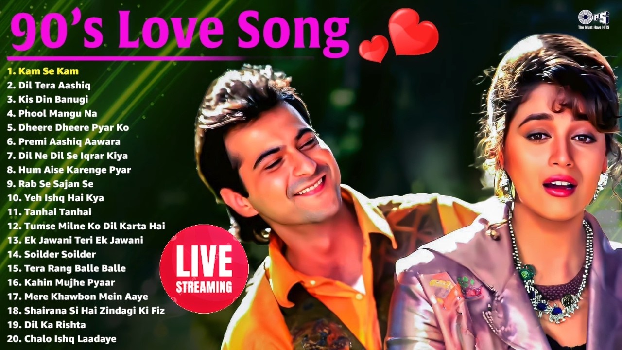 90's Love Songs🔴LIVE: ❤️JUKEBOX | Evergreen Bollywood Hindi Romantic Playlist | Vintage Hindi Hits