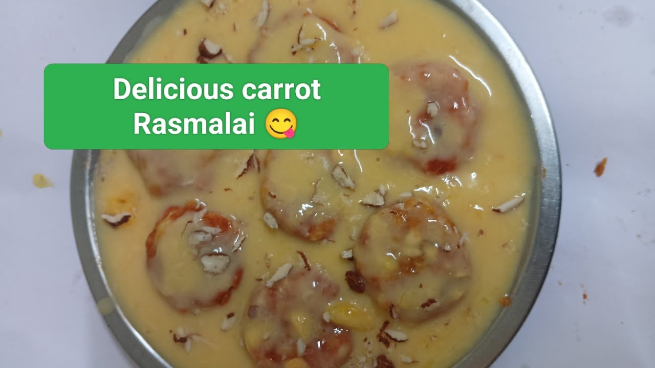 Carrot ki soft Ras malai 😋#delicious #healthy 