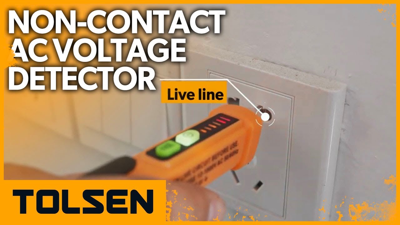 TOLSEN Non-contact AC Voltage Detector Pen with Adjustable Sensitivity Voltage Tester with LED