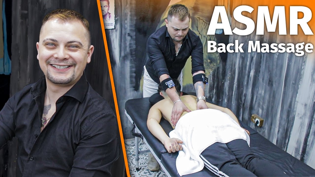 ASMR Back Massage In Mens Barber Shop (turkish barber sleep therapy)