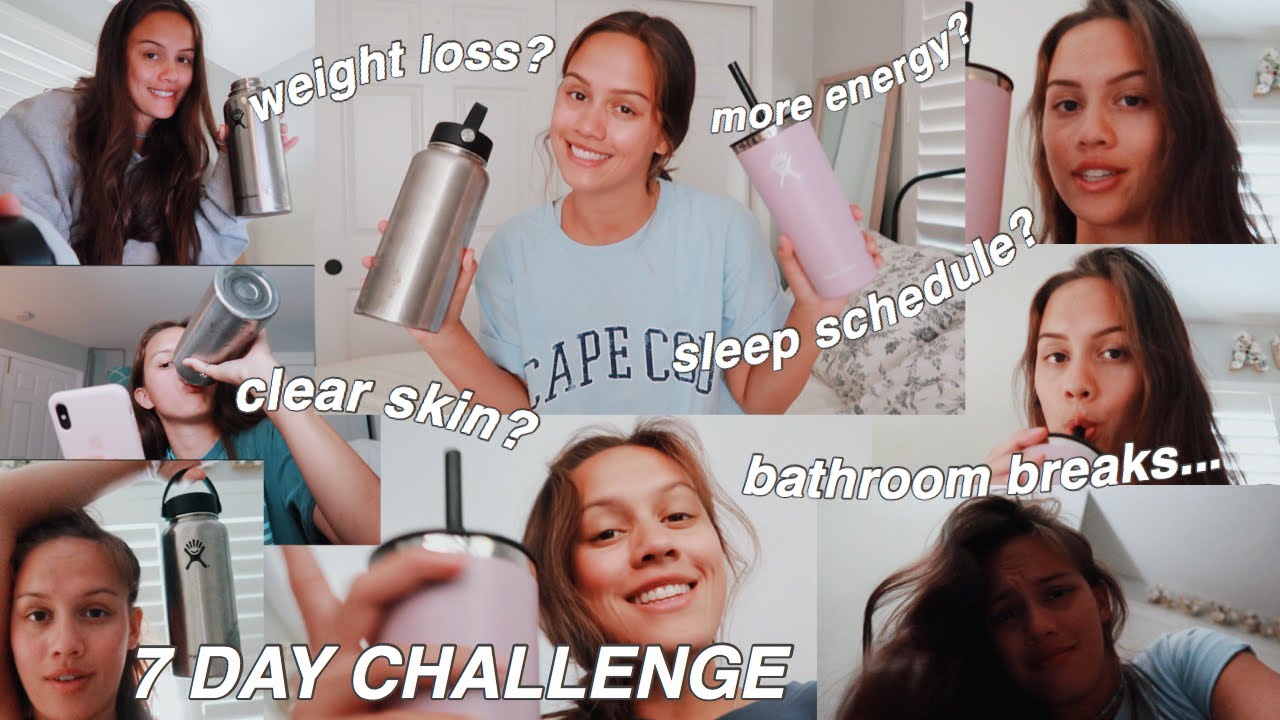 DRINKING A GALLON OF WATER A DAY // 7 day challenge