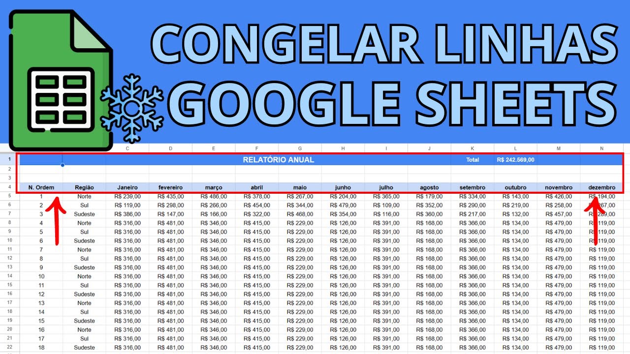 Como Congelar Linhas no Google Sheets | Passo a Passo Simples!