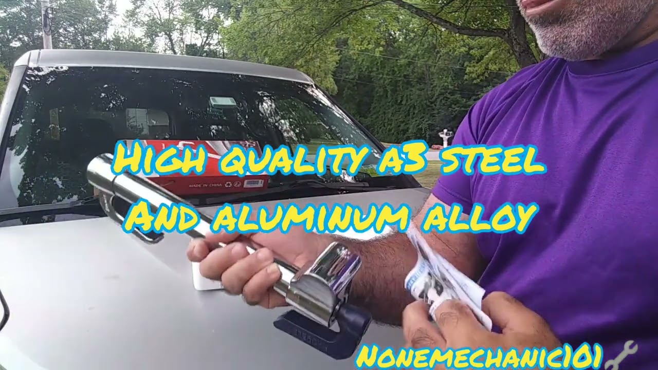 Tevlaphee: Haodele Car Steering Wheel lock, Self-defense Tool and Window Glass Breaker Review