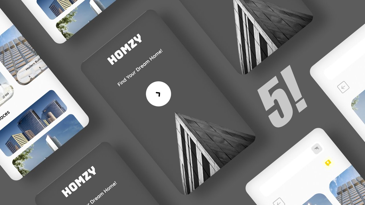 UI design Speed Art in 5 minutes! Property Trading App! UI/UX Design