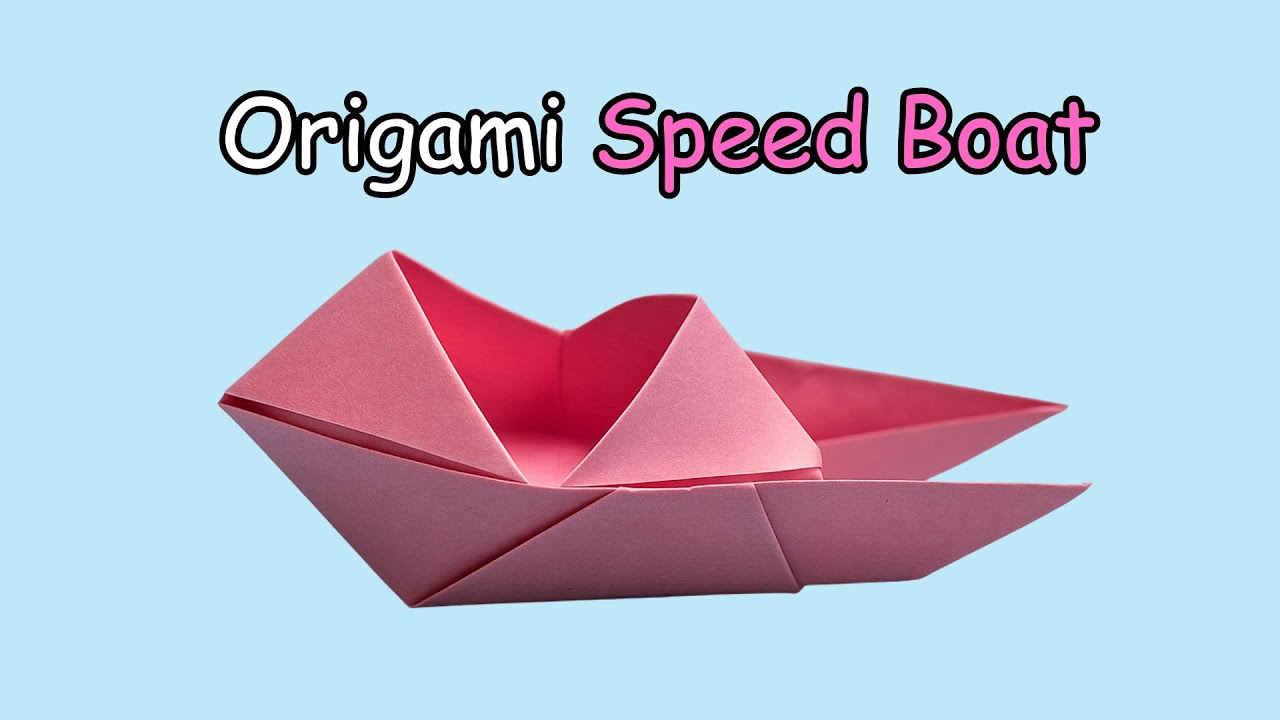 Easy Origami Paper Speed Boat! ⛵ Step by Step