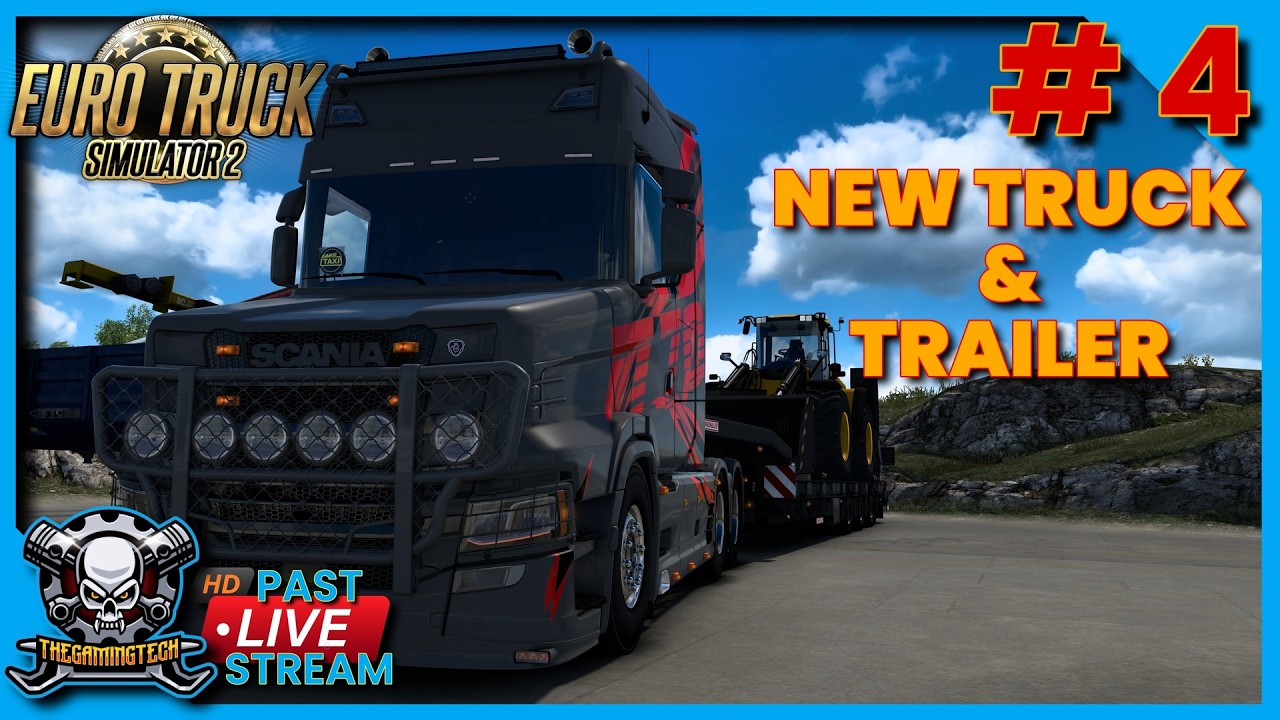 Euro Truck Simulator 2 - From Scratch Career - Lets get a New Trailer - Part 4