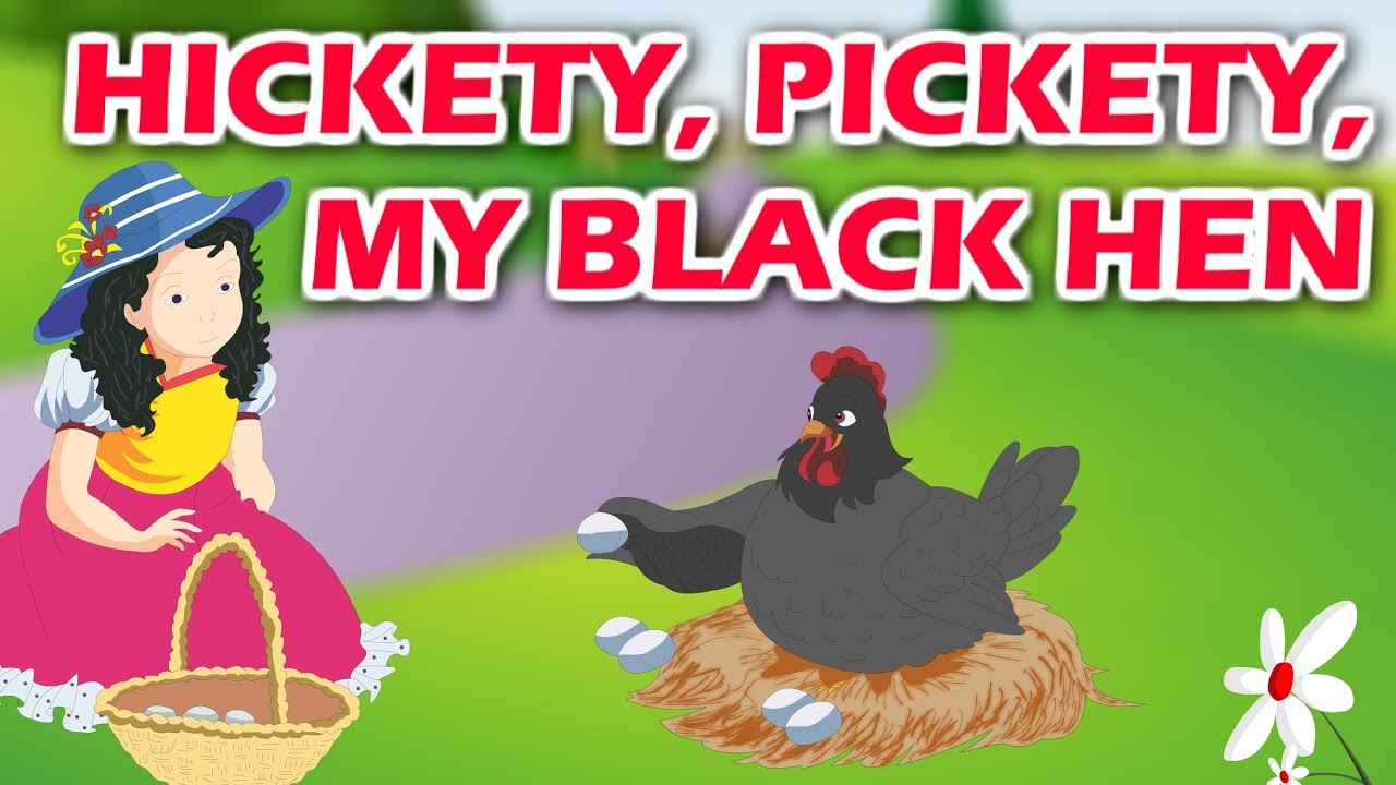 Hickety Pickety my Black Hen | English Nursery Rhyme with Lyrics | Kidda Junction