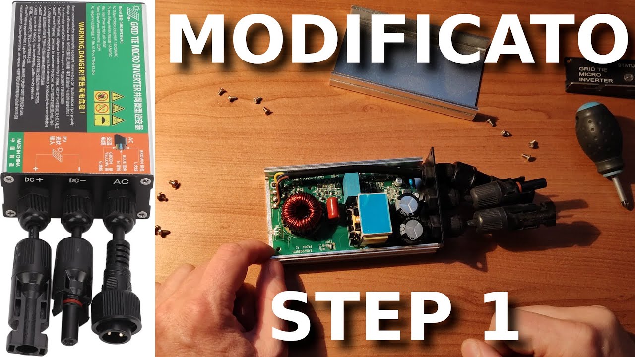 Modifica micro grid tie inverter 1° step