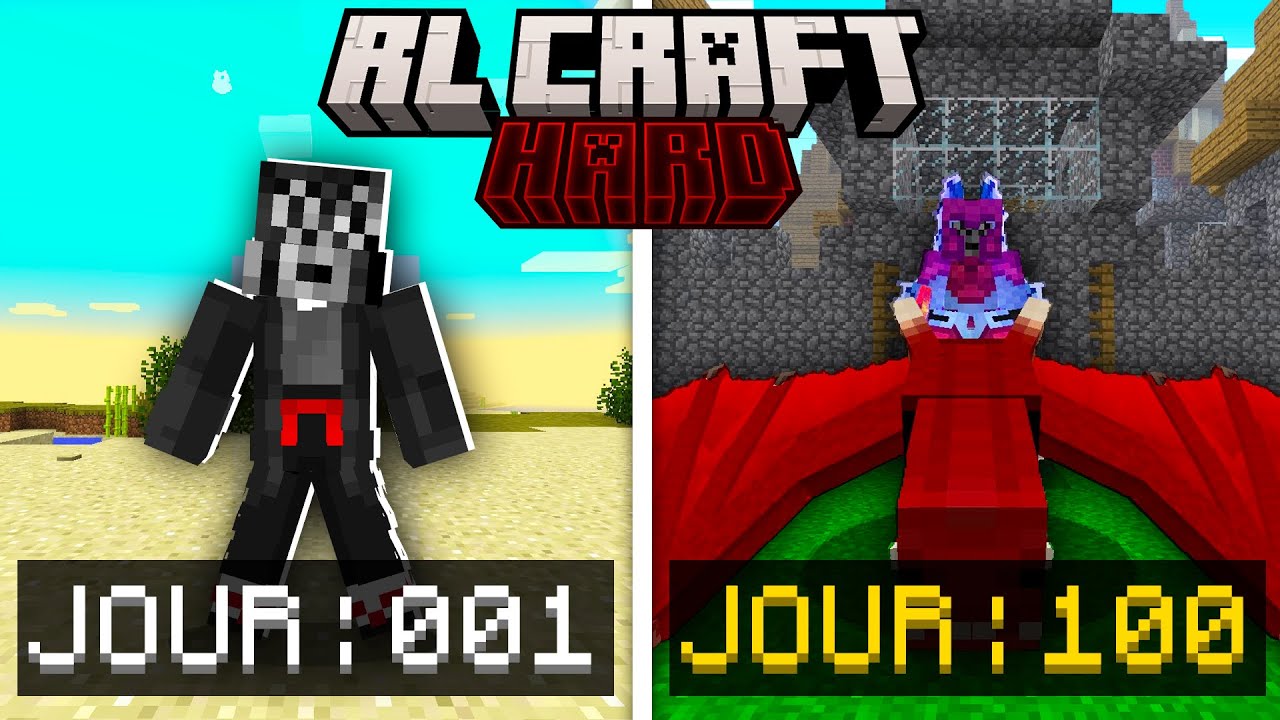 Survivre 100 JOURS en HARD sur RLCraft... (Impossible) #1