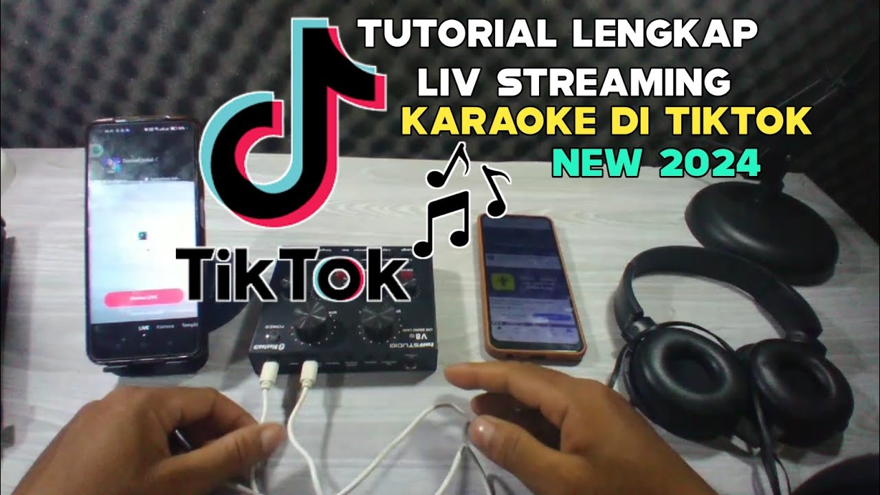 cara live karaoke di tiktok pake souncard v8 terbaru 2024