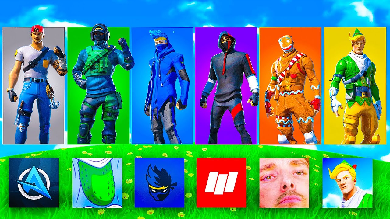 The RANDOM YouTuber Skin Challenge!