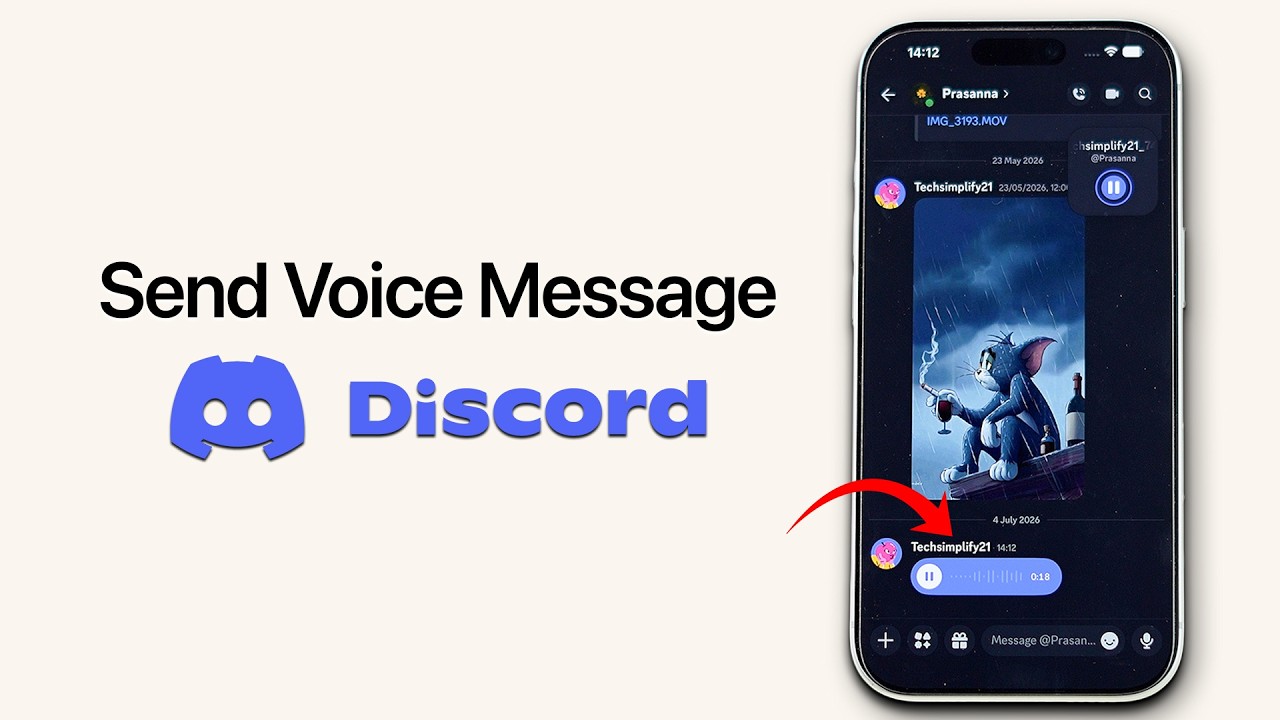Как отправить голосовое сообщение в Discord?