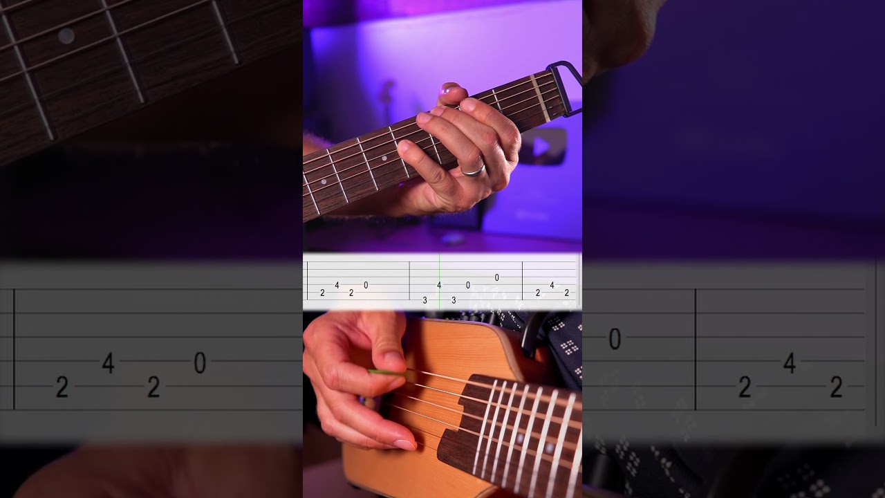 One intro guitar tutorial - Metallica  #guitar #guitartutorial #guitarlesson #tabs #guitarist
